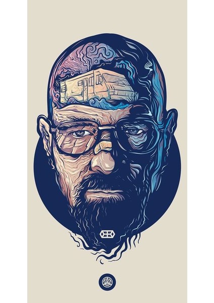 Breaking Bad Araç Motor ve Kask Sticker, 12 cm