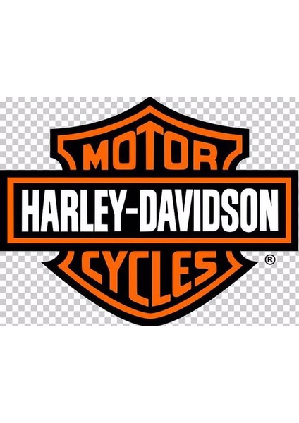 Harley Davidson Motor ve Kask Sticker, 12 cm