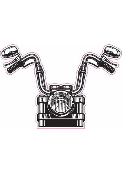 Motorsiklet Sticker, Folyo, Etiket Motor 15X10 cm