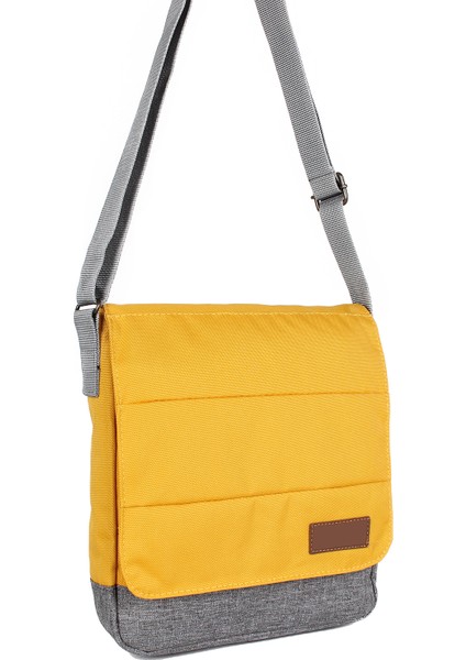 Sarı Unisex 9" 10" iPad ve Tabletli Postacı Çantası