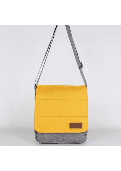 Sarı Unisex 9" 10" iPad ve Tabletli Postacı Çantası