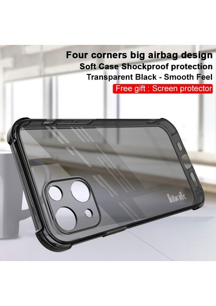Apple iPhone 13 Mini Şeffaf Siyah Için Herşey Dahil Hava Yastığı Tpu Kılıfı (Yurt Dışından) fiyatları