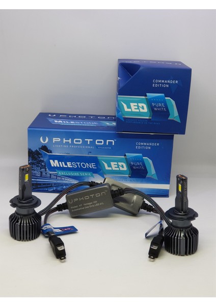 H7 LED Xenon 14000 Lm Photon Milenstone Commander Oto Ampulu