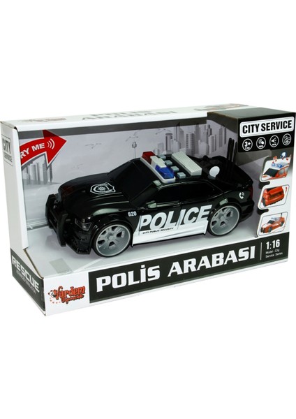Vardem Sürtmeli Sesli Işıklı Polis Arabası Siyah fiyatları