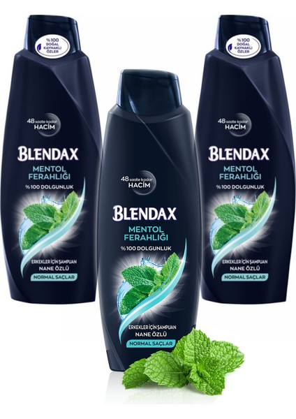 Erkek Mentol Ferahlığı Şampuan 500 ml x 3 Adet
