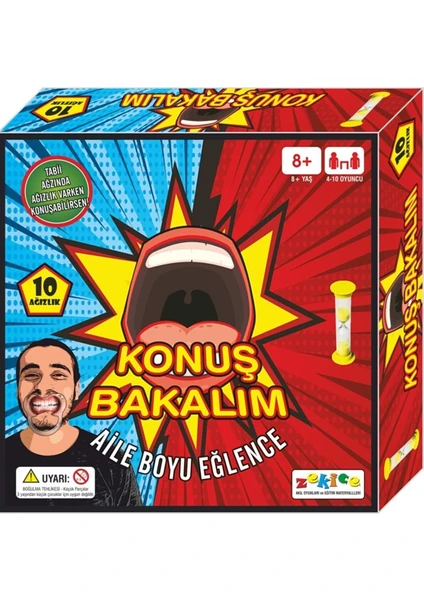 Konuş Bakalım Aile Boyu Eğlence-Ekransız Aktivite Aile Oyunu