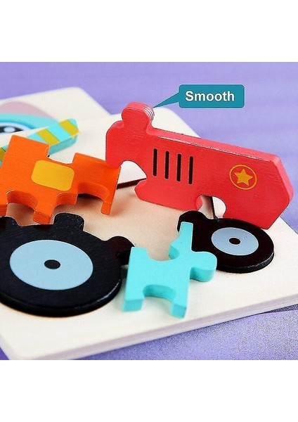 (Denizaltı) Bebek Oyuncakları 3D Ahşap Puzzle Karikatür Hayvanlar Bilişsel Bilmecenin Erken Öğrenme