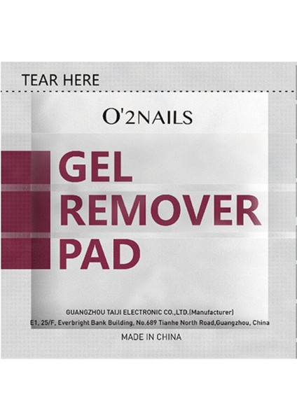 Oje Sökücü Bez Grp Gel Removed Pad 1 Kutu 200 Adet