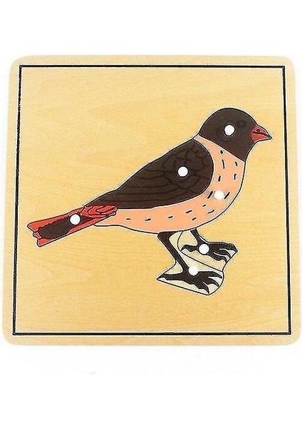 (Kuş) Bebek Oyuncak Çocuk Montessori Çiçek / Bitki / Animalspuzzle Erken Çocukluk Için Çocuk Odun