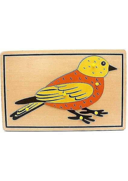 (Kuş) Bebek Oyuncak Çocuklar Montessori Bilim Oyuncaklar Hayvanlar Çocuklar Için Yapboz Erken Çocukluk(Yurt Dışından)
