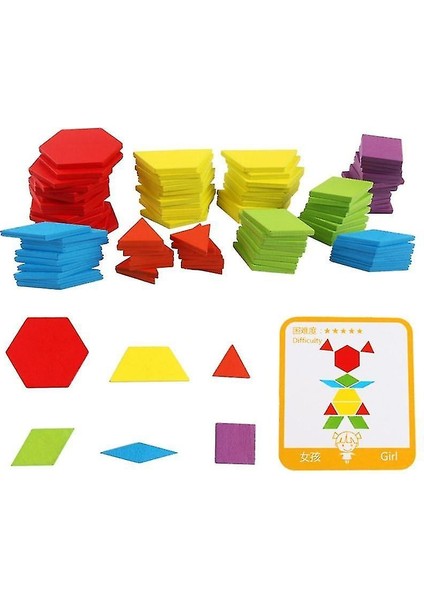 155 Adet Bilmecenin Çocuklar Için Geometrik Tangram Ahşap Erken Eğitim Ahşap Oyun Oyuncaklar Çocuklar Için(Yurt Dışından) modelleri