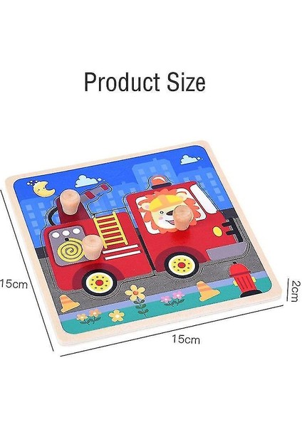 (Kelebek) El Kepçe Kurulu Bulmaca Ahşap Oyuncak Karikatür Hayvan Eşleştirme Yapboz Bebek Erken Eğitim