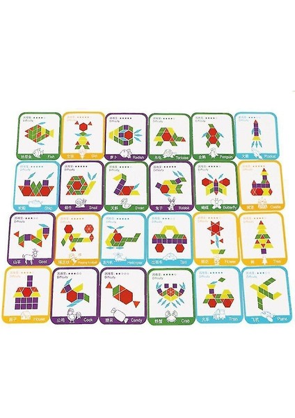 155 Adet Jigsaw Puzzle Oyunu Çocuk Oyuncakları Ahşap Montessori Erkek Kız Çocuklar Için Erken Eğitici Oyuncaklar