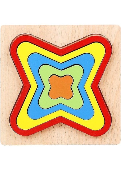 (Quadrilateral) Sıcak Bebek Geometri Bilişsel Oyuncaklar Anaokulu Montessori Erken Eğitici Oyuncak Çocuklar