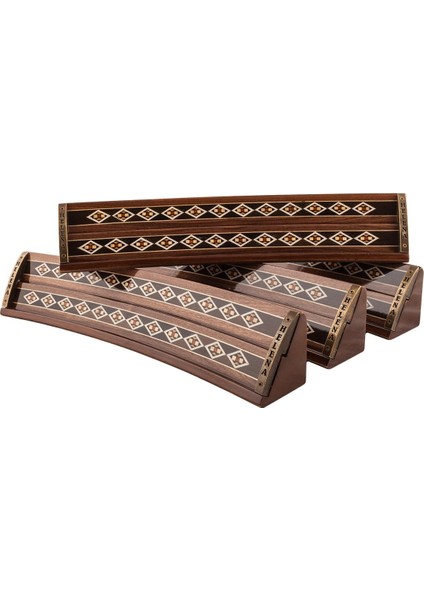 Wood Art Mozaikli Oval Masif Okey Takımı Ceviz fırsatları