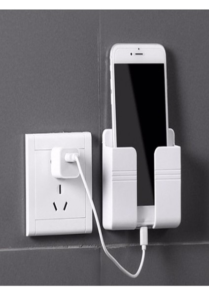 Telefon ve Kumanda Standı Duvara Monte Telefon Tutacağı