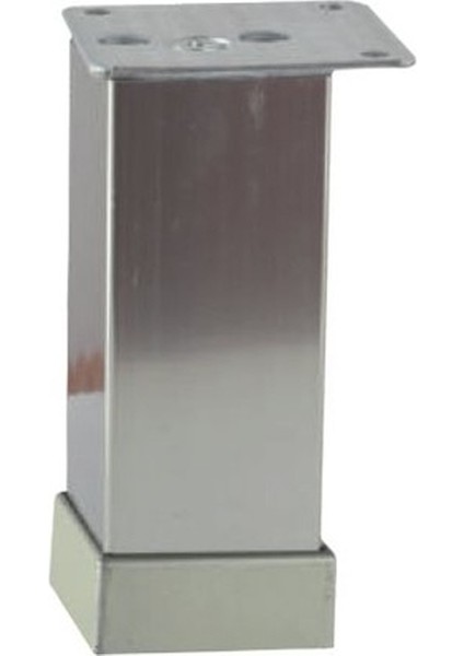 40X40 Alüminyum Düz Kare Ayak Inox Inox 12 cm