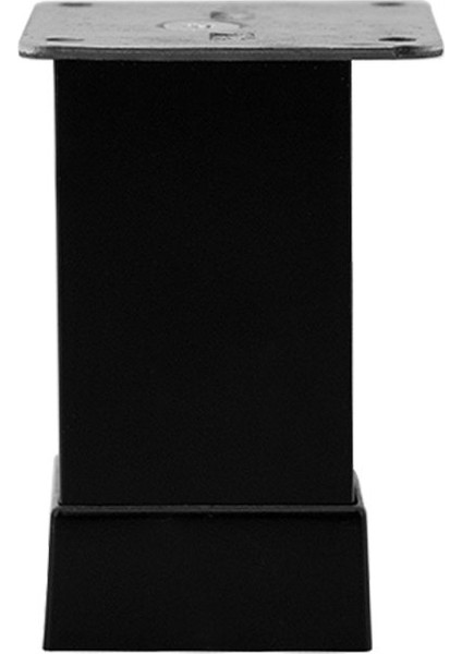 40X40 Alüminyum Düz Kare Ayak Siyah Mat Siyah 5 cm
