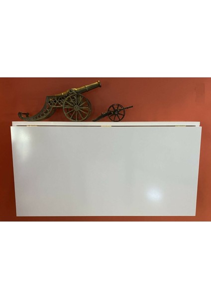 Tuliplife Duvara Monteli Raflı Katlanır Portatif Açılır Kapanır Mdf Masa 90X60 cm modelleri
