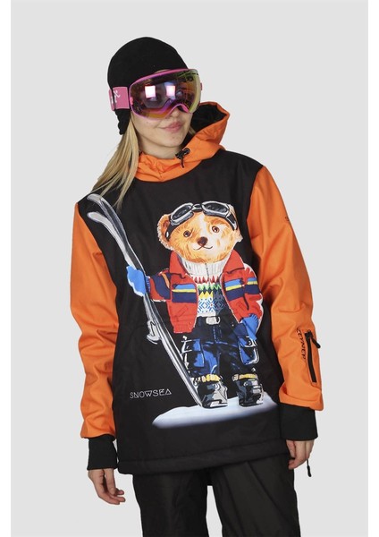 Skiing Teddy Bear Bayan Kayak ve Snowboard Montu