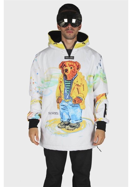 Teddy Yaka Fermuarlı Snowboard ve Kayak Montu
