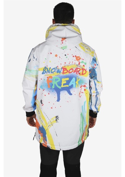 Teddy Yaka Fermuarlı Snowboard ve Kayak Montu