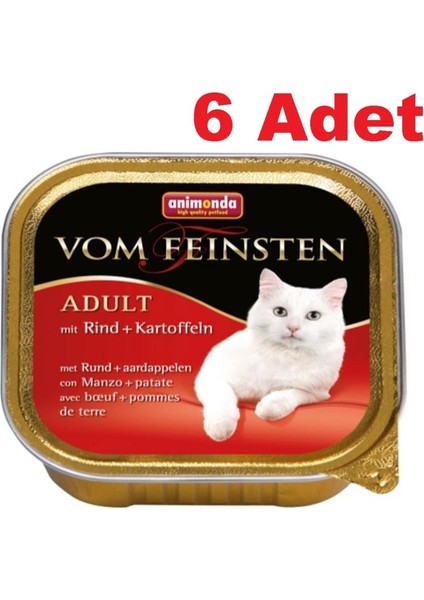 6 Adet 83852 Kedi 100G Sığır Etli ve Patatesli Konserve