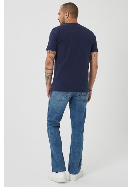Erkek Texas Mavi Straight Fit Normal Bel Düz Paça Esnek Jean Pantolon fırsatları