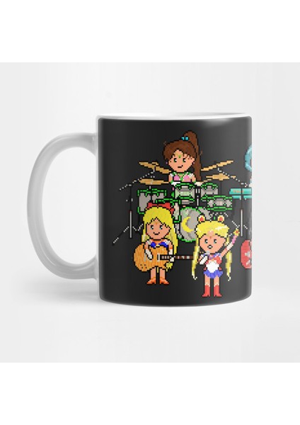 Pixel Scouts - Sailor Scout Rock Band On Stage! Kupa Bardak