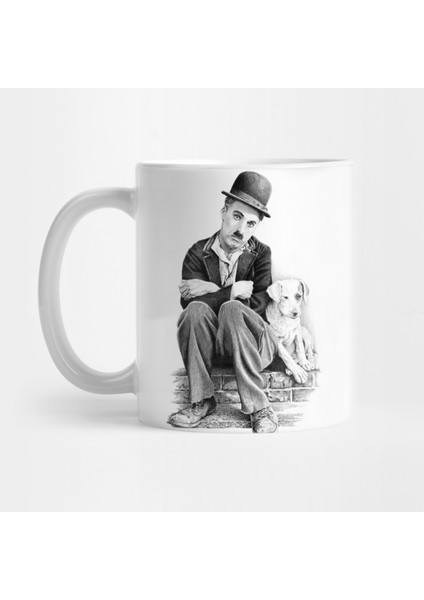 Charlie Chaplin Sketch Kupa Bardak