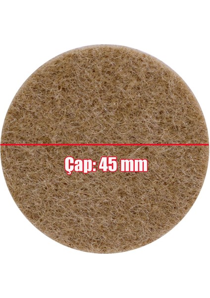 Yapışkanlı Mobilya Masa Sandalye Parke Zemin Ayak Koruyucu Kaydırmaz Keçesi 45 Mm (10'LU PAKET) fırsatları
