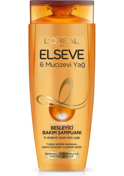 L'oreal Paris Elseve 6 Mucizevi Yağ Besleyici Bakım Şampuanı 450 ml Şampuan