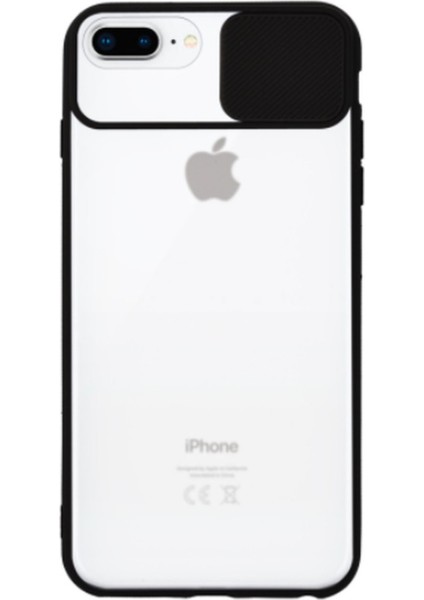 Iphone 8 Plus Kamera Slayt Korumalı Koruyuculu Şeffaf Telefon Kılıf