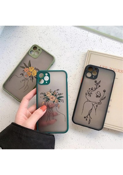 Iphone 11 Pro Max Uyumlu Nü Çiçek Açan Kadın Çizimli Baskı Kılıf fiyatları