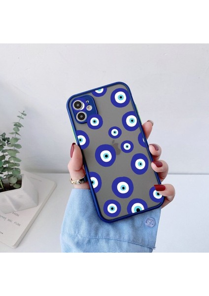 Iphone 11 Uyumlu Stil2 Nazar Boncuğu Desenli Baskı Kılıf