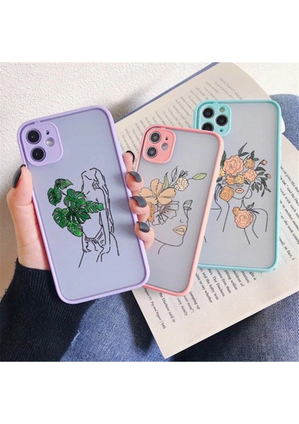 Iphone 12 Uyumlu Çiçek Açan Kadın Desenli Baskı Kılıf fiyatları