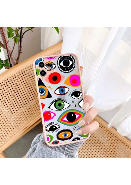 Iphone 11 Uyumlu Stil3 Nazar Boncuğu Desenli Baskı Kılıf