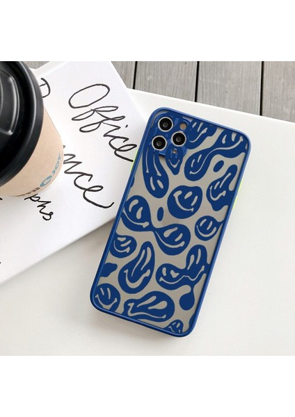 Iphone 11 Pro Uyumlu Lacivert Liquify Honey Baskı Kılıf