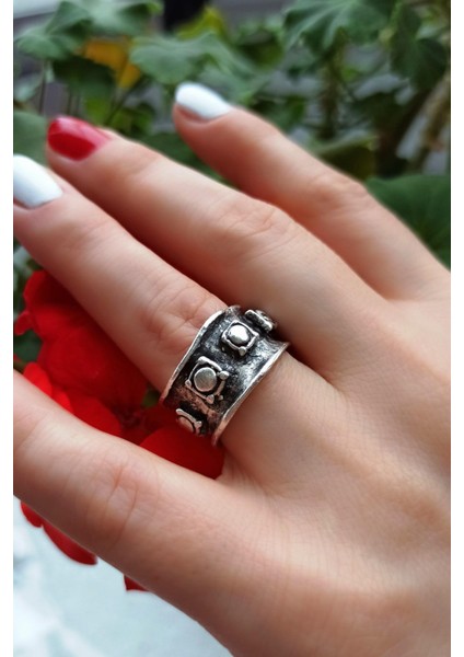 Antik Gümüş Kaplama Mitolojik Şekilli El Yapımı Ayarlanabilir Yüzük modelleri