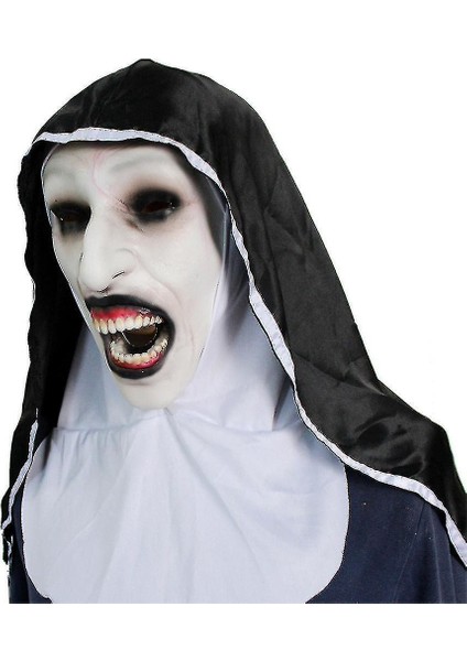 Rahibe Soul Korku Maskesi Mary Cosplay Masquerade Sahne