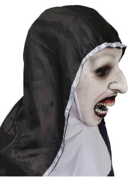 Rahibe Soul Korku Maskesi Mary Cosplay Masquerade Sahne