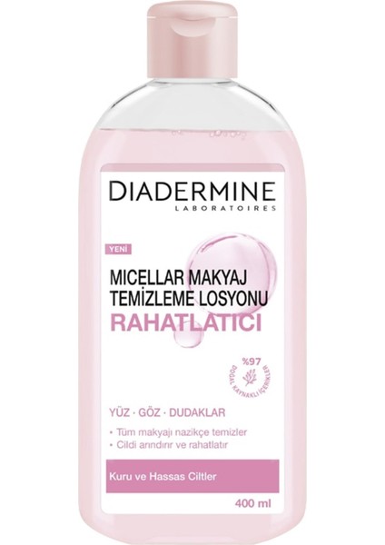 Diadermine Rahatlatıcı Micellar Makyaj Temizleme Losyonu 400 ml Makyaj Temizleyici