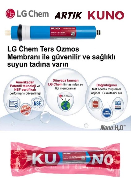 Su Arıtma Filtre Seti Inline Set Lg Membran (En Iyi Fiyatlı Set)