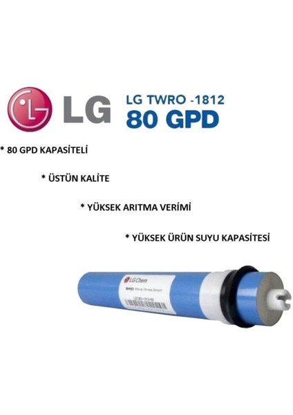 Su Arıtma Cihazı Membran Filtre 80 Gpd Lg Chem