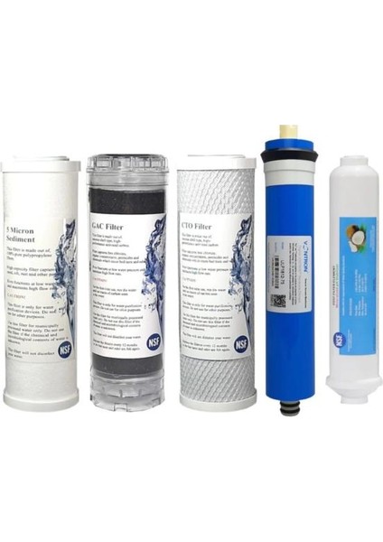 Ihlas Aura Cebilion Uyumlu Su Arıtma Cihazı Yedek Filtre Set