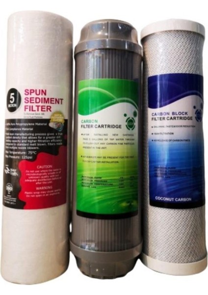 Su Arıtma Cihazı 3'lü Filtre Set