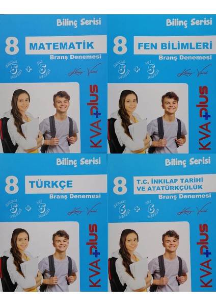 8.Sınıf LGS Bilinç 4'lü Branş Deneme Seti - Orta Seviye