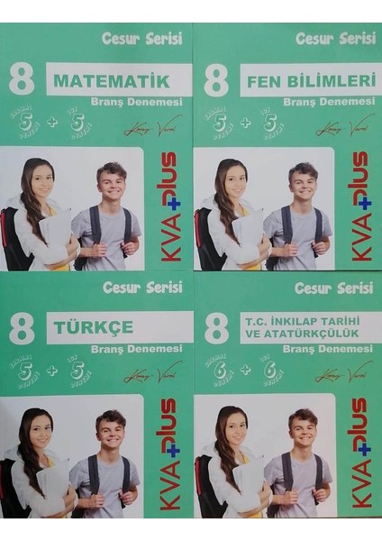 8.Sınıf LGS 4'lü Cesur Serisi Deneme Seti - Zor Seviye