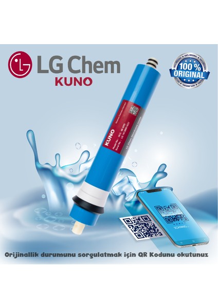 Su Arıtma Cihazı Membran Filtre 80 Gpd Lg Chem