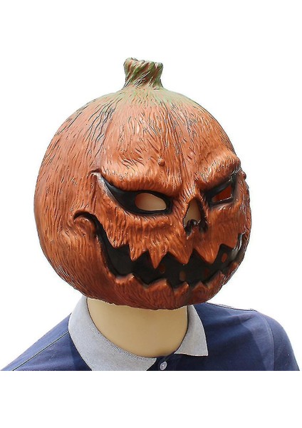 Cadılar Bayramı Balkabağı Başkanı Korku Komik Maske Lateks Dans Cosplay Parti Kostüm Sahne fırsatları